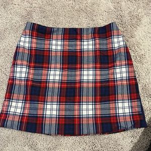 Plaid mini skirt